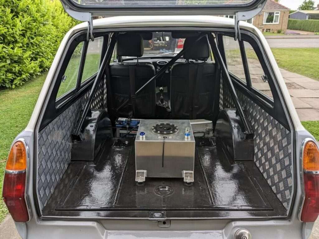 Rear view of modified Ford Anglia 105E Estate