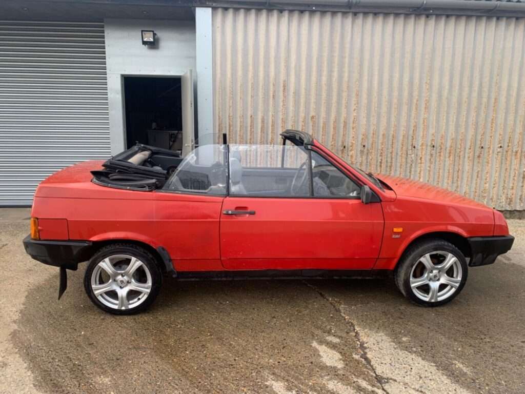 Side view of a rare Lada Samara Cabriolet