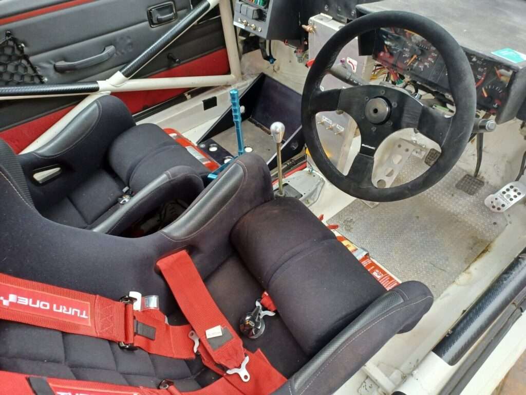 Peugeot 309 16v rally car interior