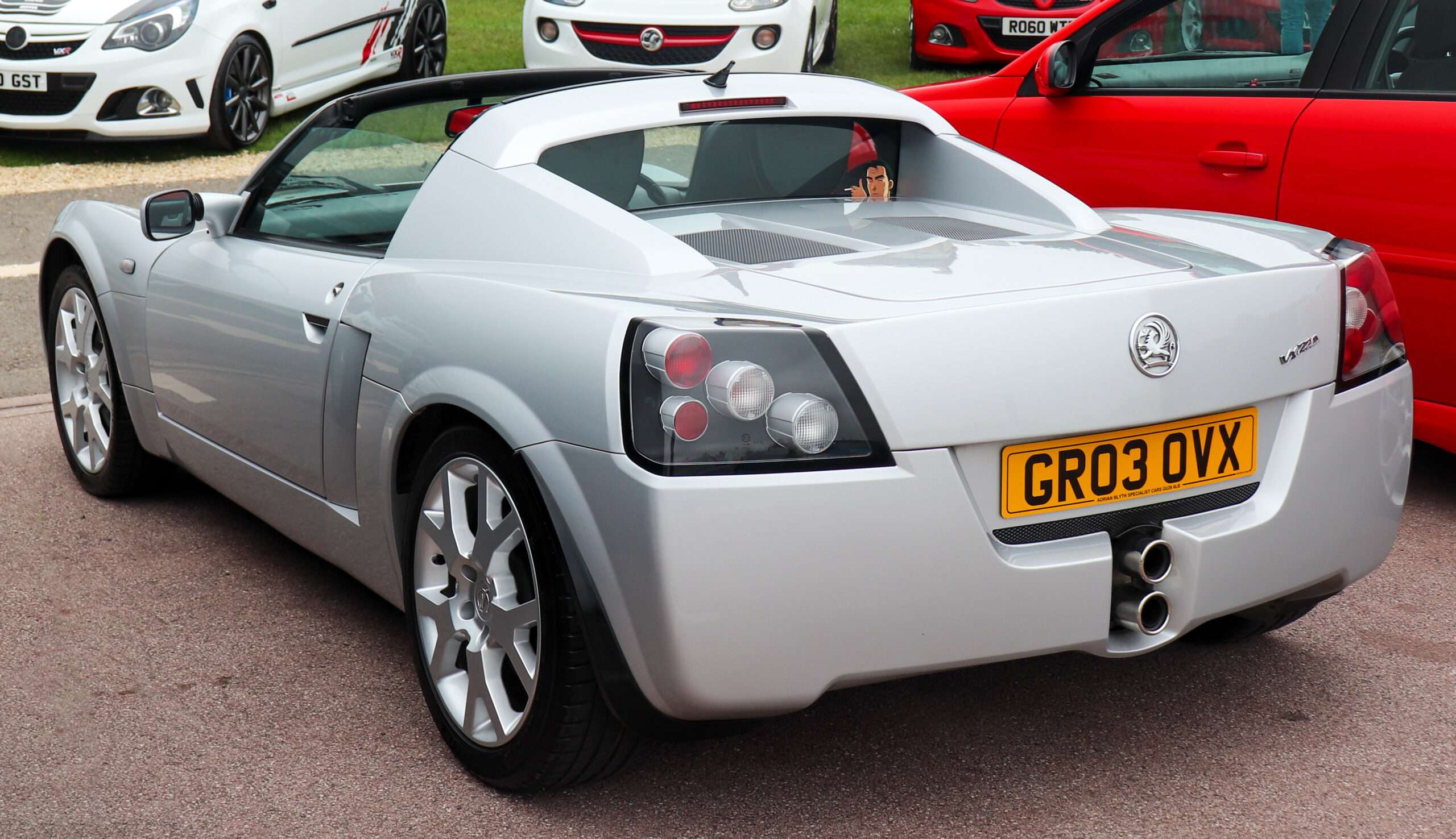 Rear view of a 2003 Vauxhall VX220 2.2