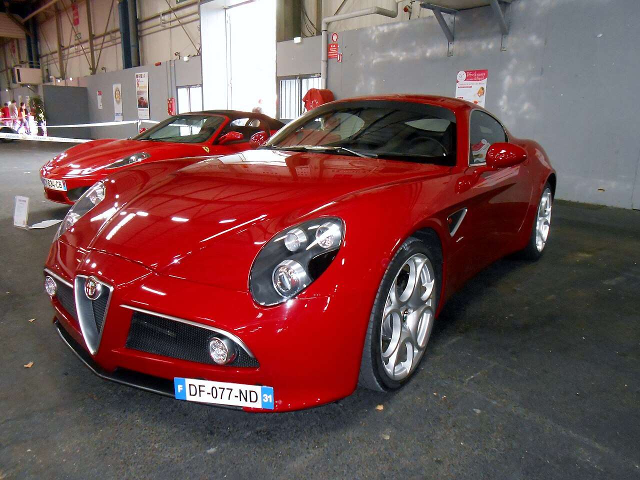 Alfa Romeo 8C Competizione rear three-quarter view