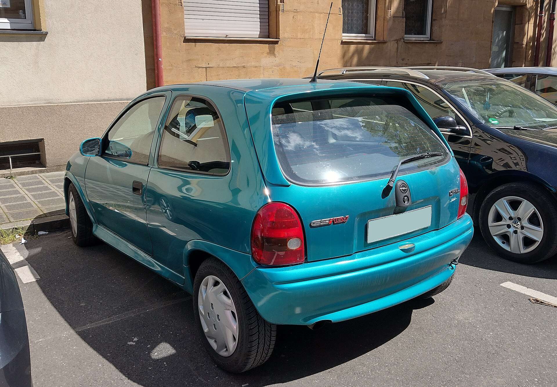 Rear view of an Opel Corsa B GSi 16V