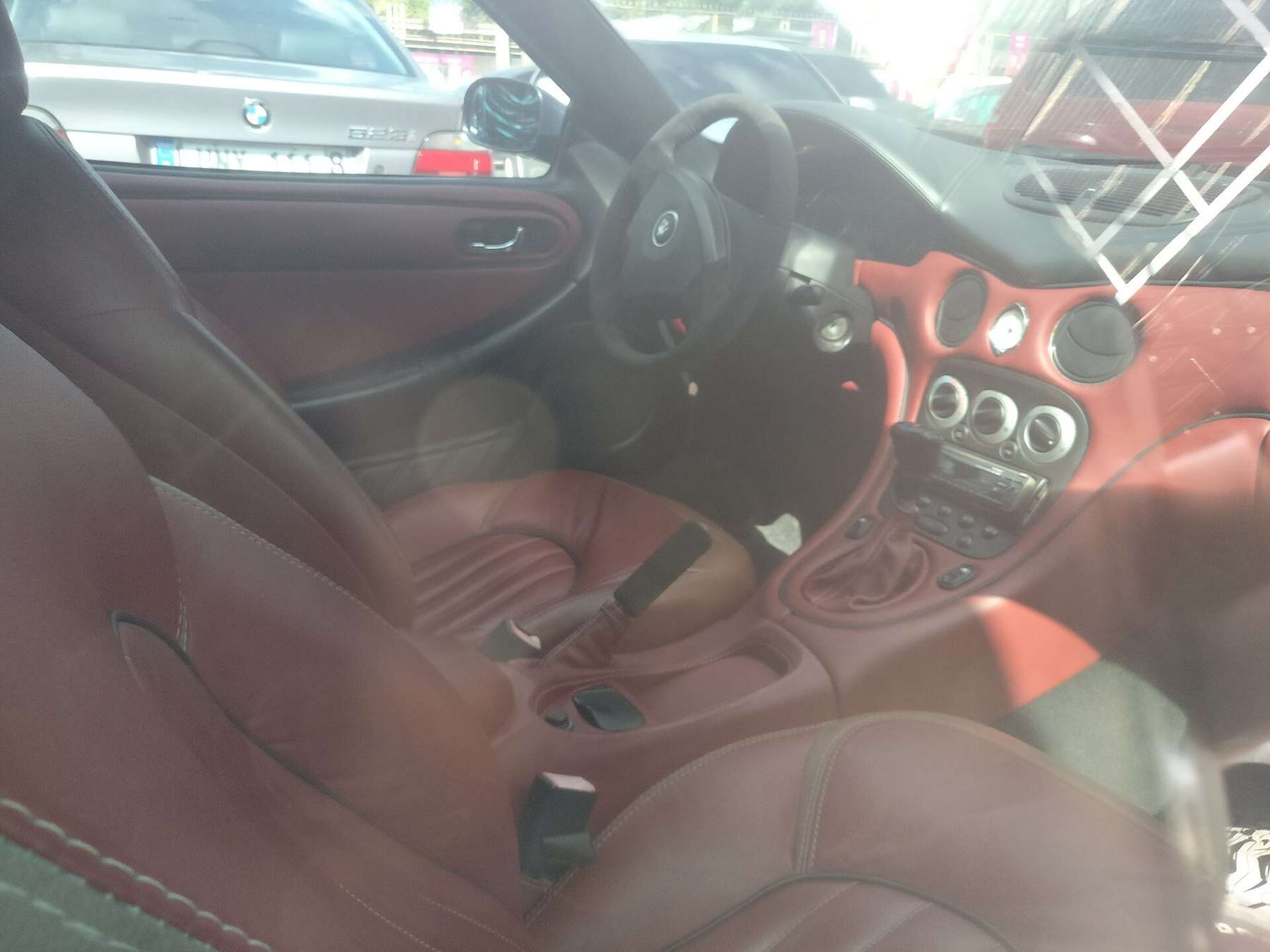 Leather interior of a Maserati 3200 GT