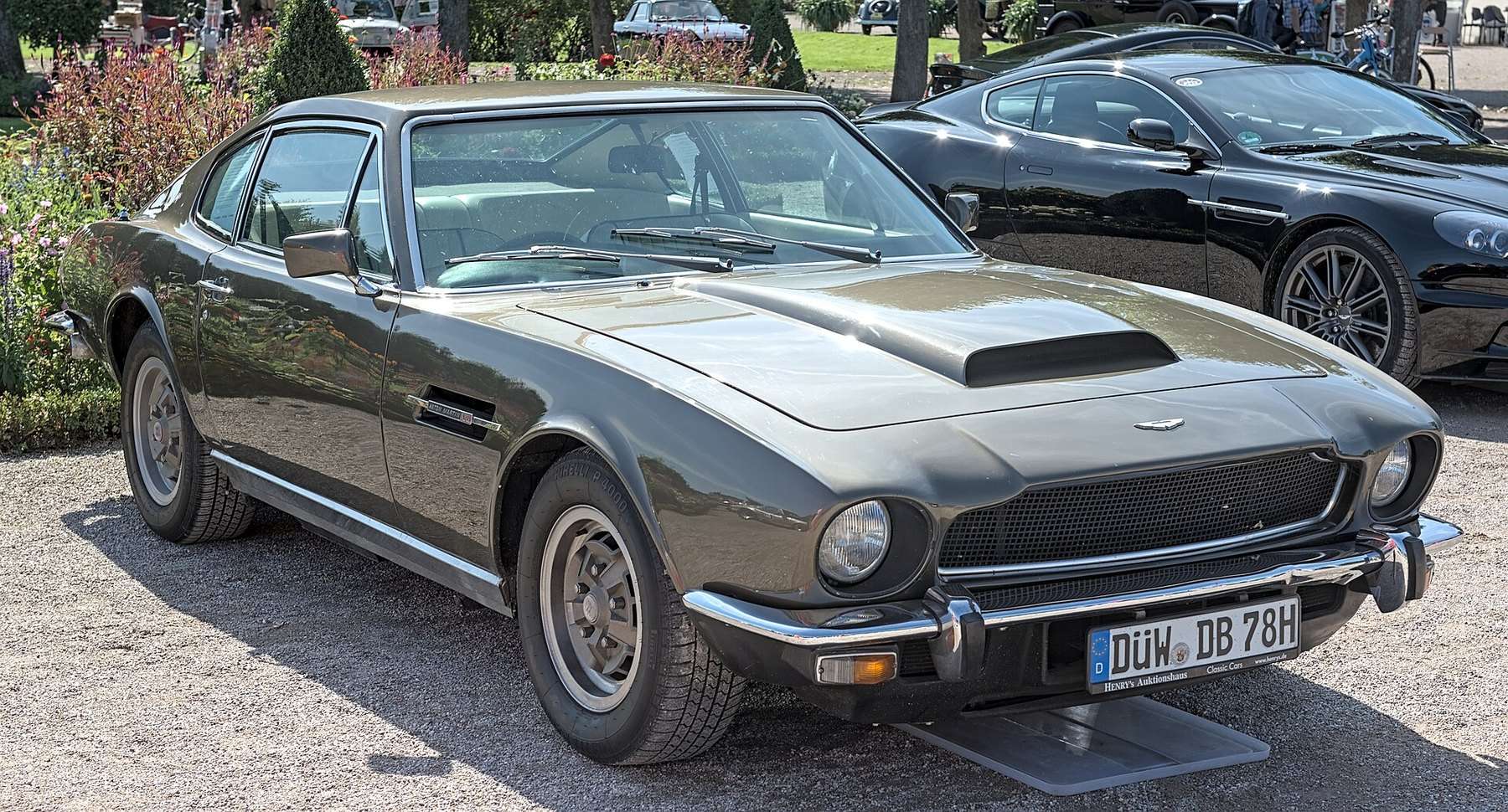 Grey Aston Martin V8 Series 3 saloon