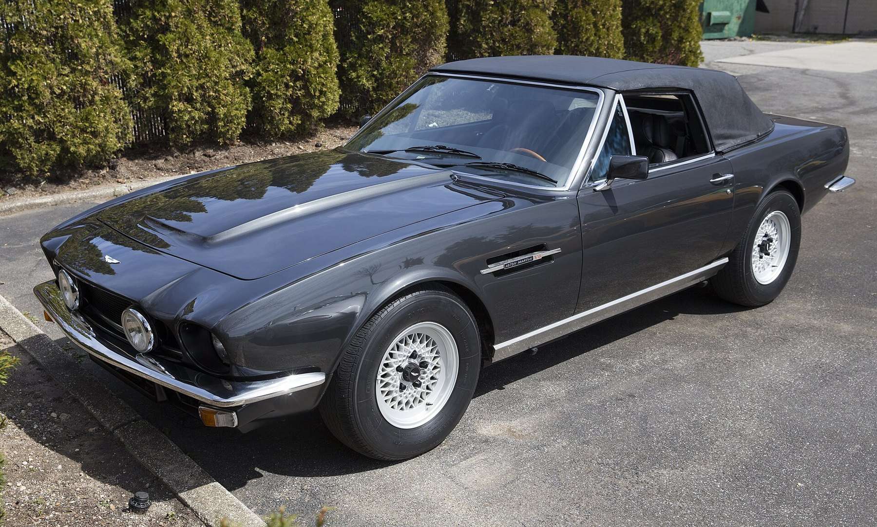 Black 1985 Aston Martin V8 Volante