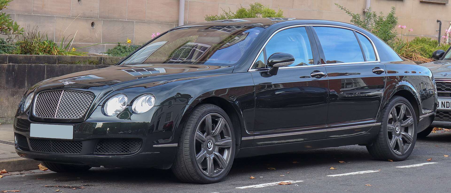Black first-generation Bentley Continental Flying Spur
