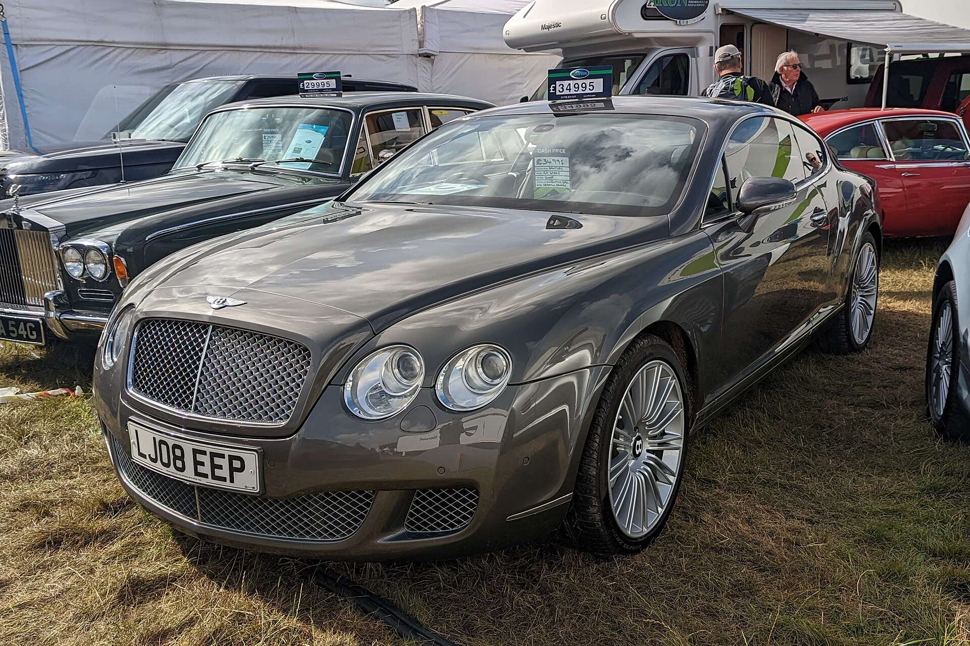 Silver Bentley Continental GT Speed