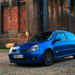 Arctic Blue Renault Clio II 182 three-door hatchback