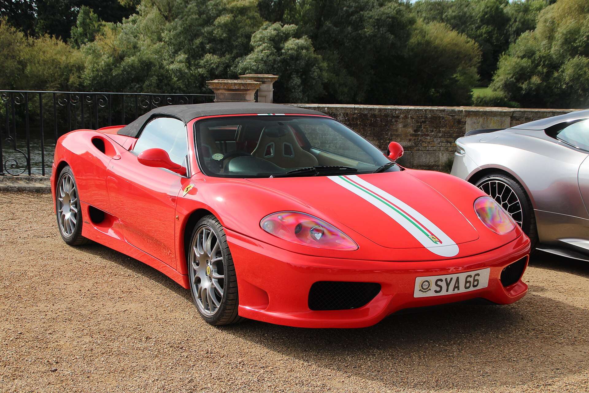 Red Ferrari 360 Spider front three-quarter
