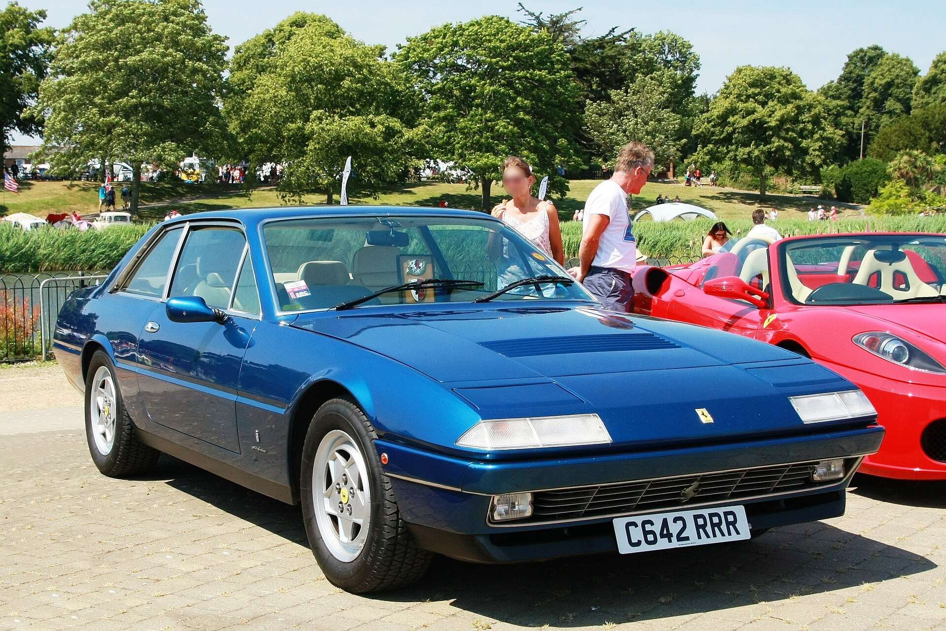 Blue Ferrari 412