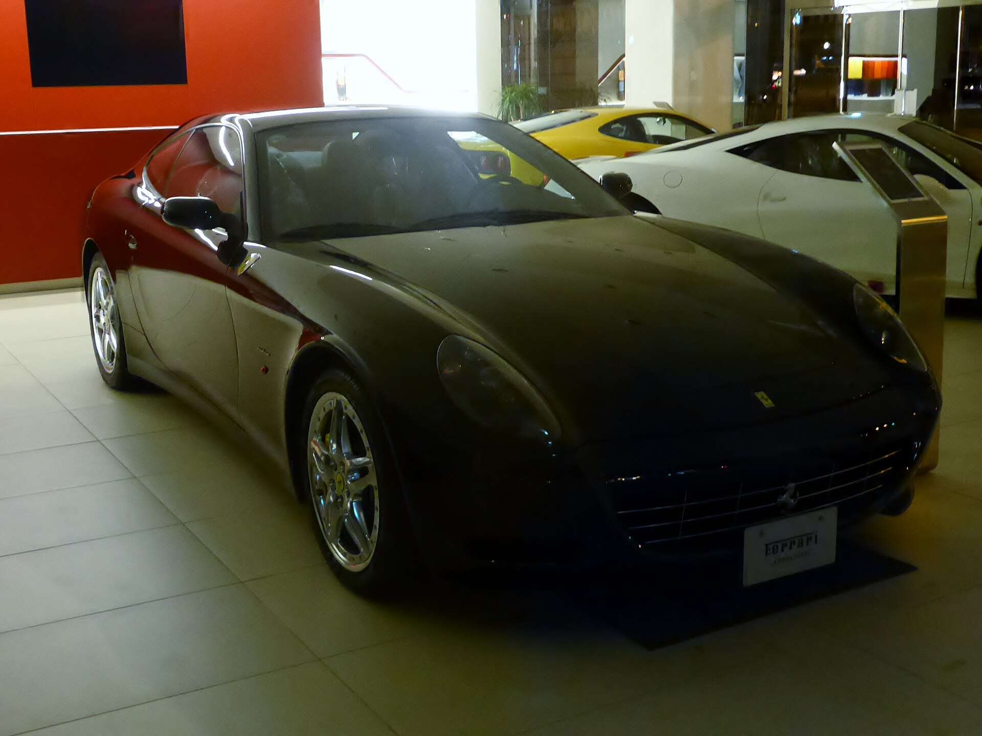 Dark Ferrari 612 Scaglietti front view