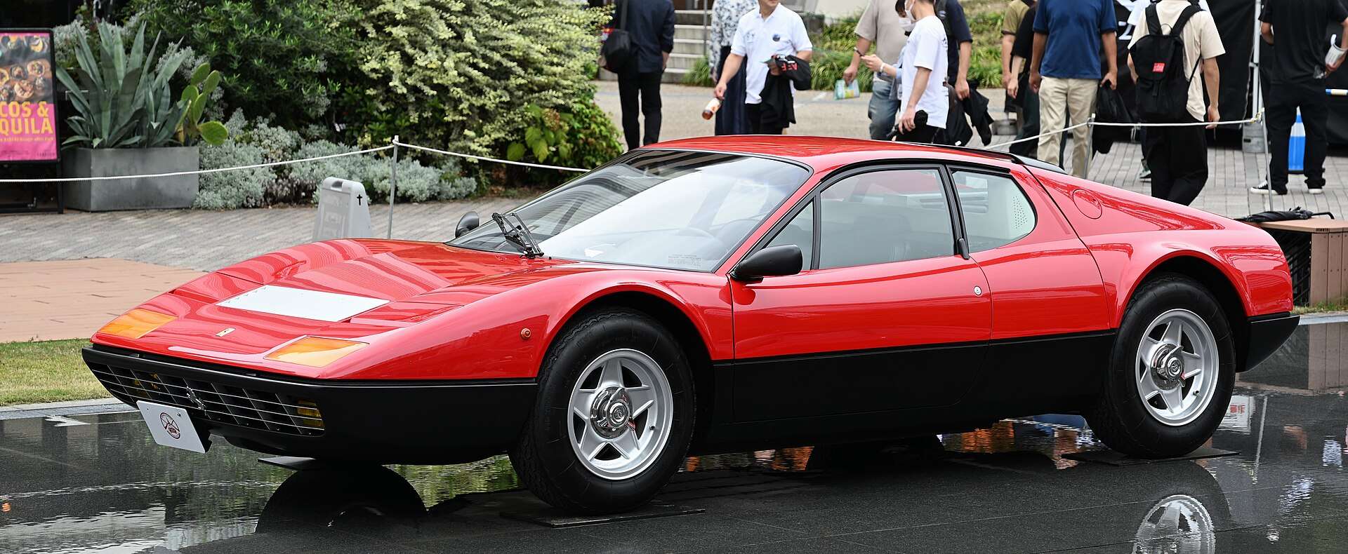 Red and black Ferrari 365 GT4 BB