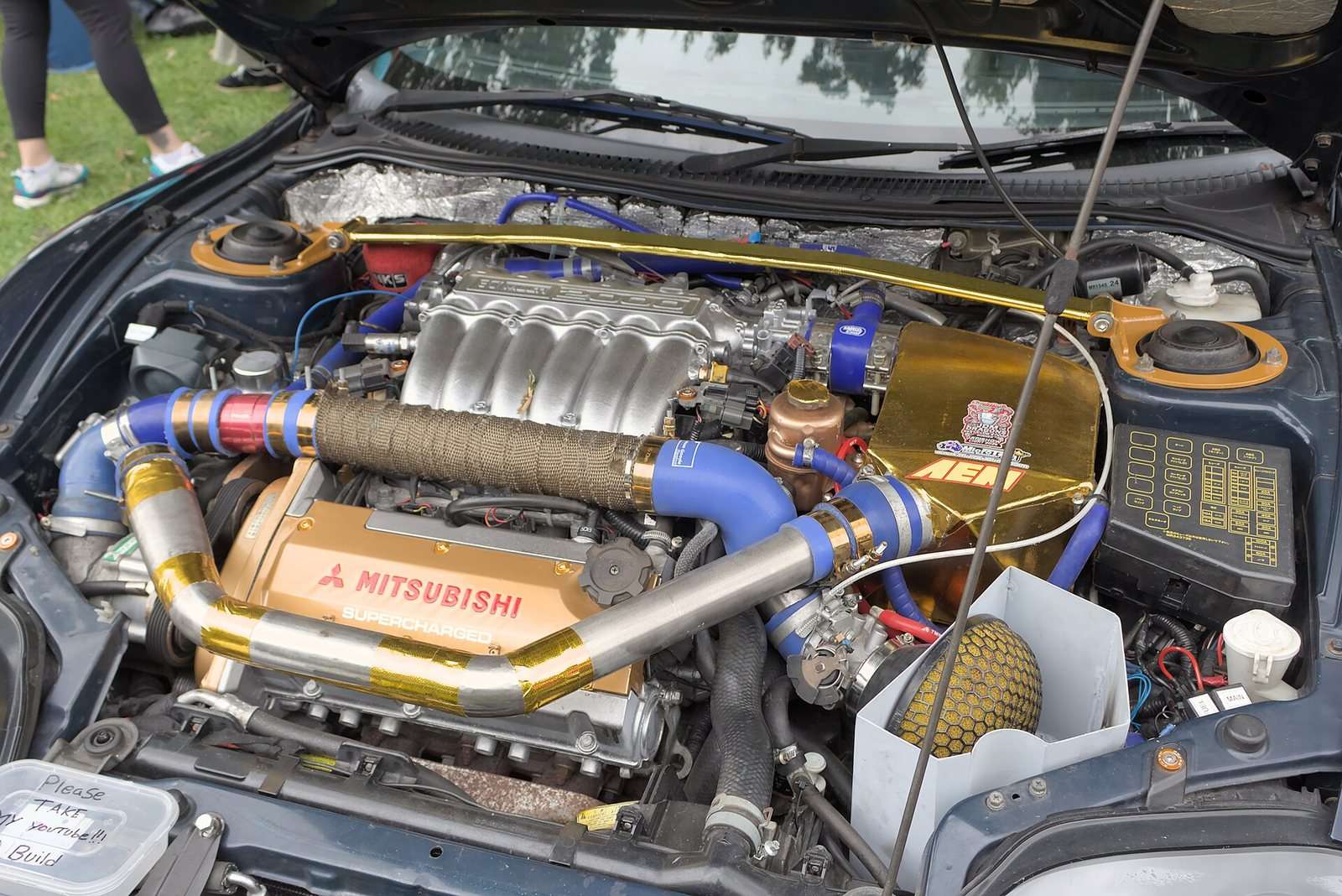 Mitsubishi FTO V6 engine bay