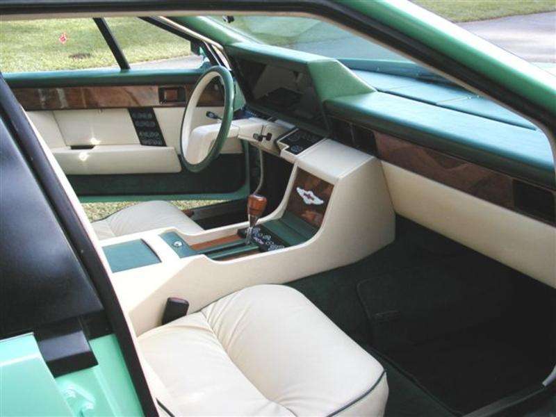 1982 Aston Martin Lagonda digital dashboard and interior
