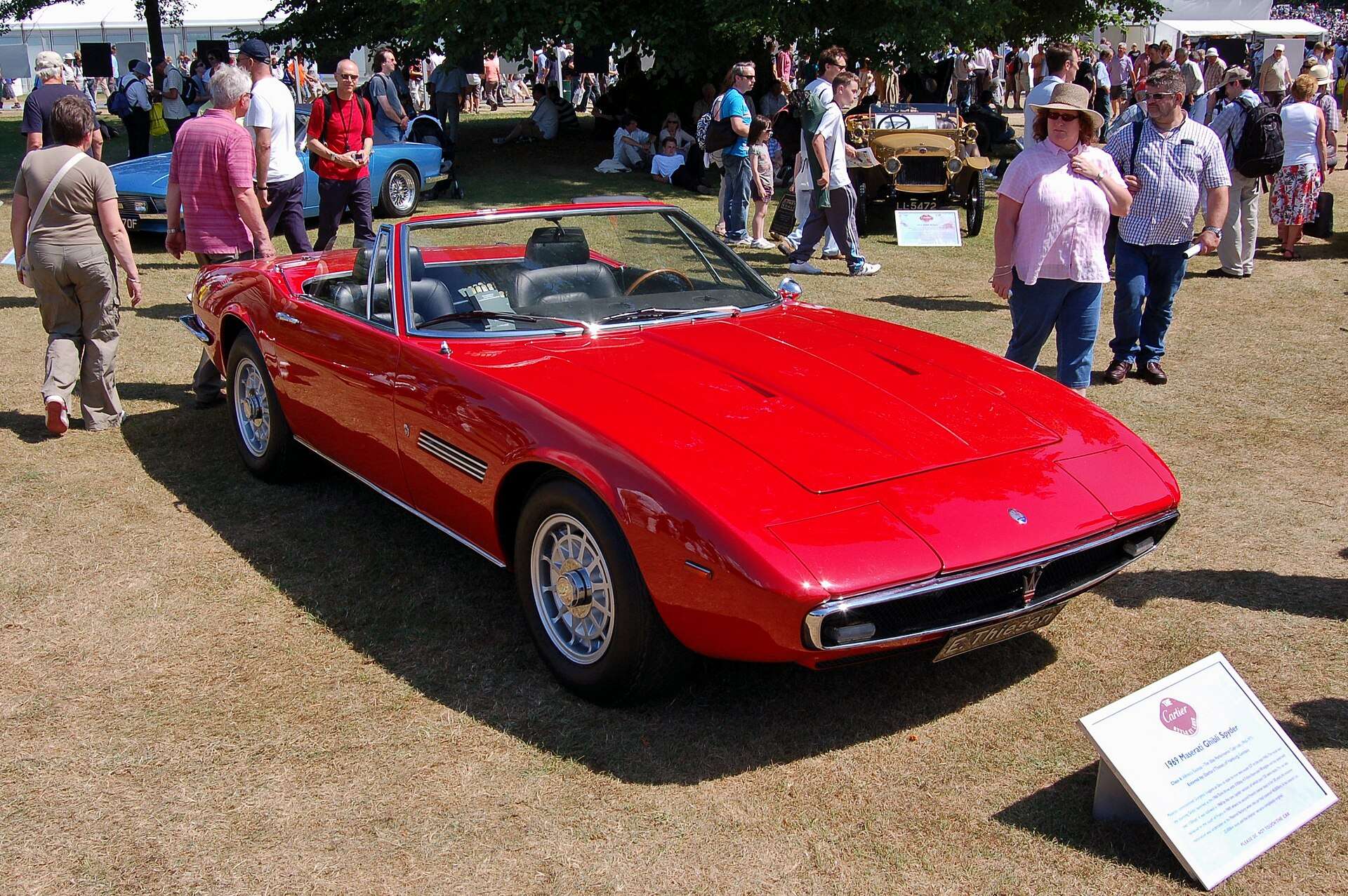 Red Maserati Ghibli Spyder