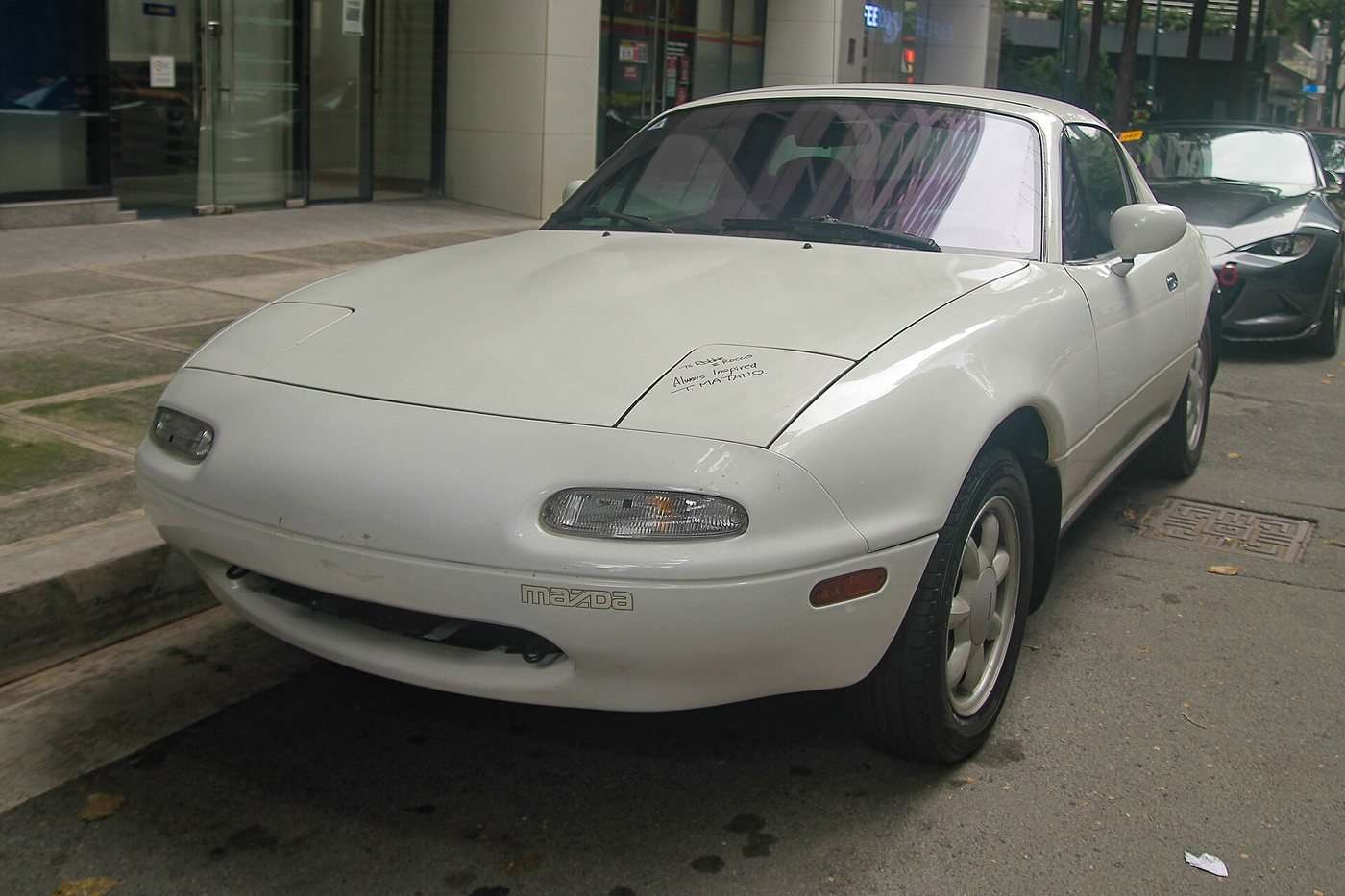 Mazda MX-5 NA with factory-style hardtop