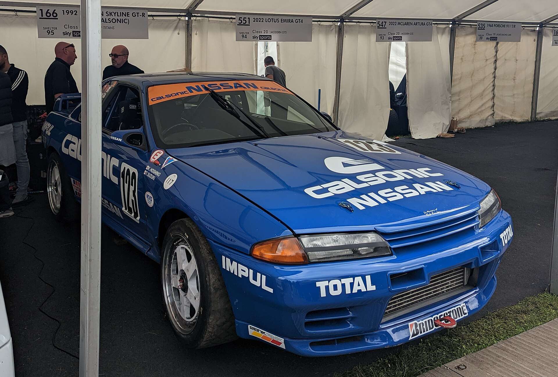 Calsonic-liveried Nissan Skyline GT-R R32 Group A touring car