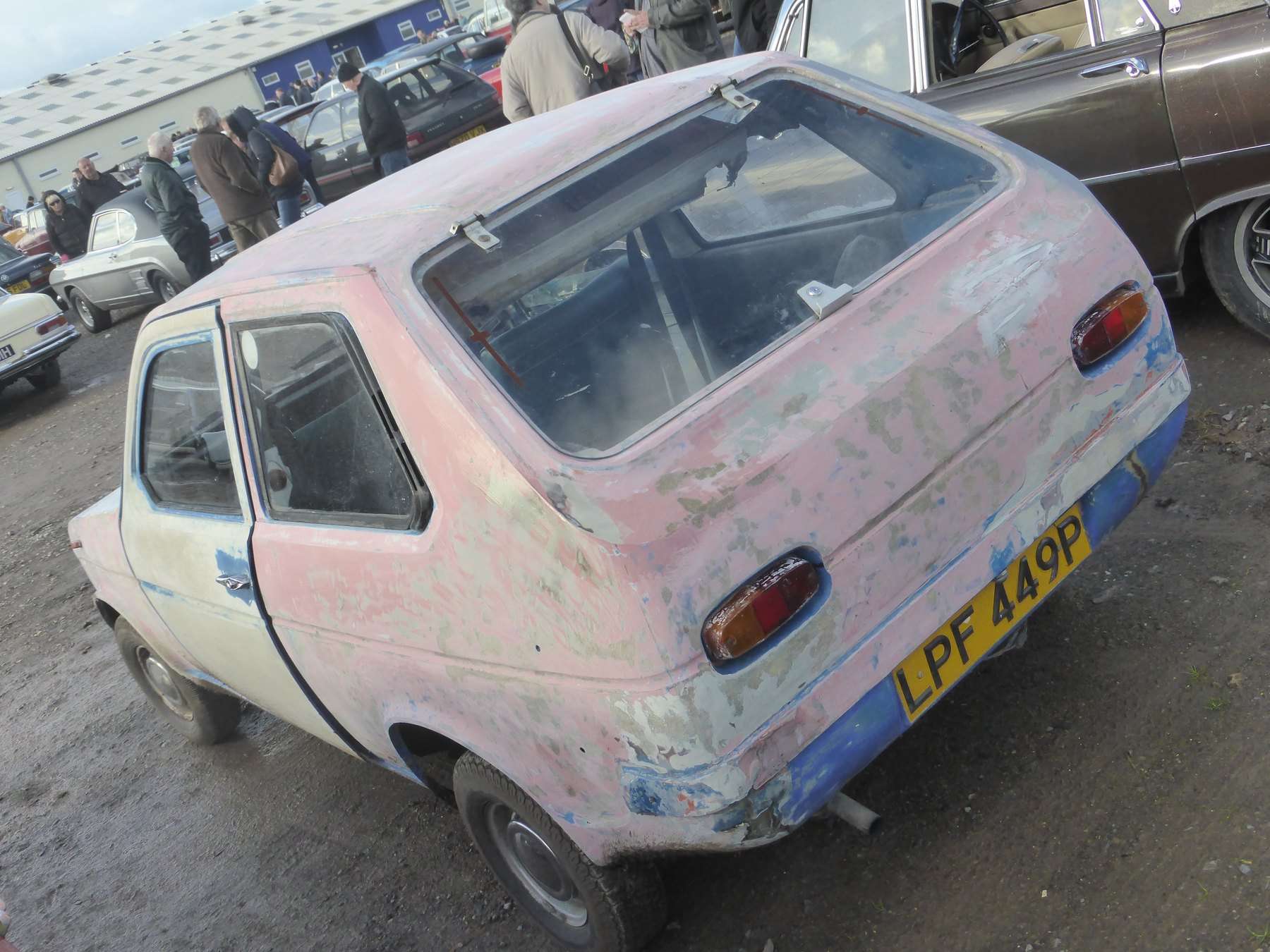 Early Reliant Kitten restoration project rear view