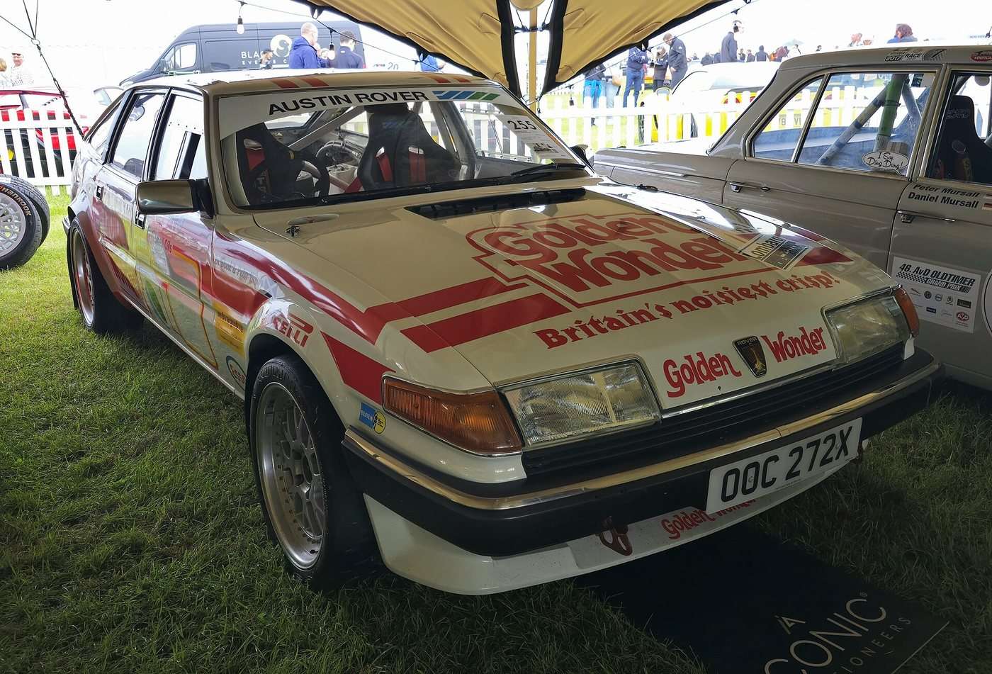 Rover SD1 Vitesse rally car representing the Rare and Performance MG and Rover hub
