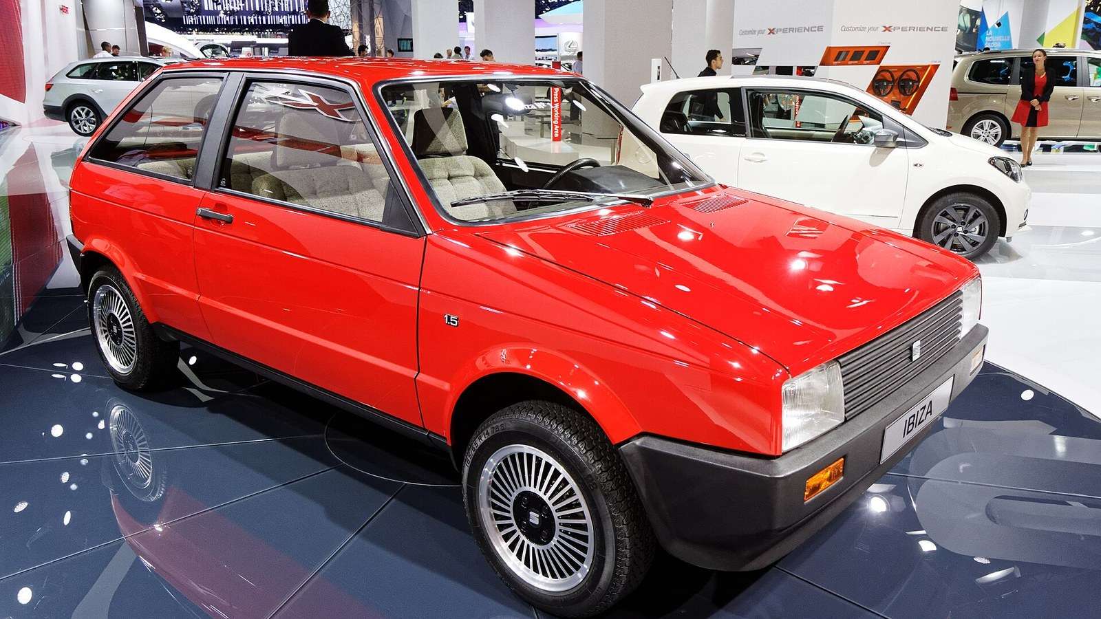 First-generation SEAT Ibiza SXI at the Paris motor show