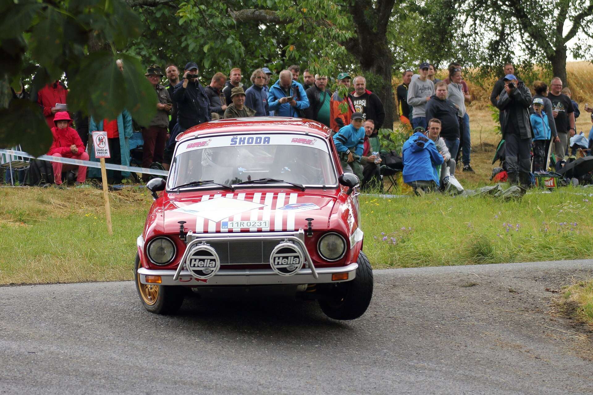 Škoda 100 on the Rally Bohemia Legend