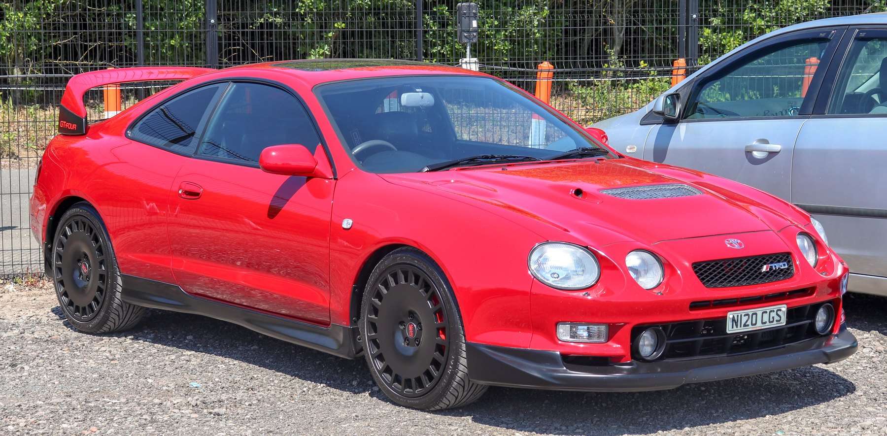 Red Toyota Celica GT-Four ST205 in road specification