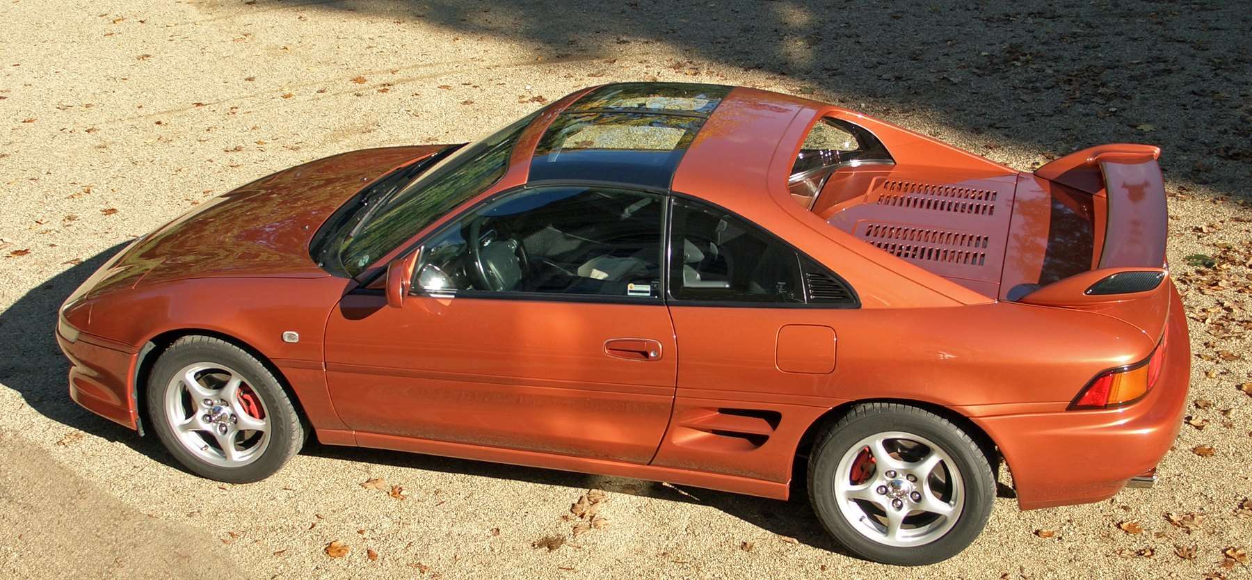 Revision 5 Toyota MR2 SW20 from above and the side