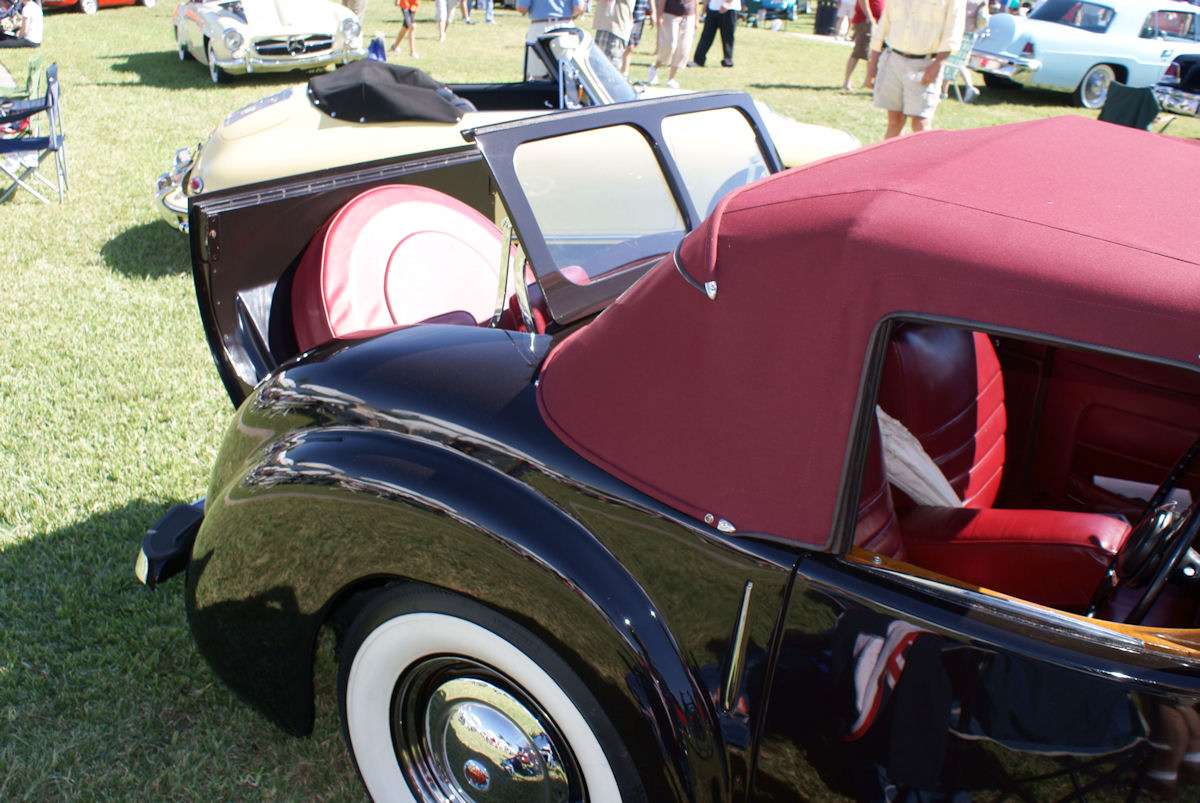 Triumph 1800 Roadster with its rear dickey seat open