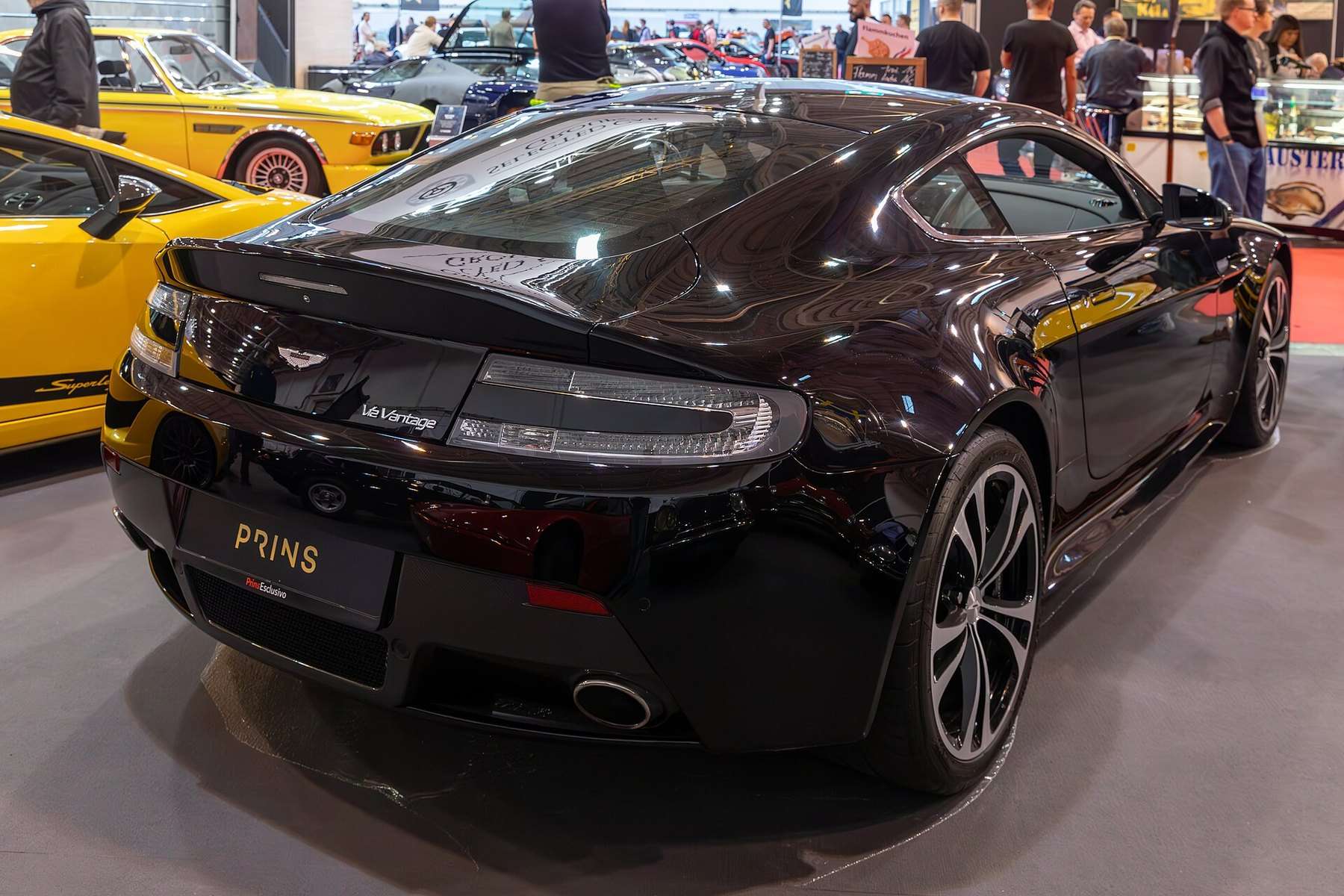 Aston Martin V12 Vantage rear three-quarter view